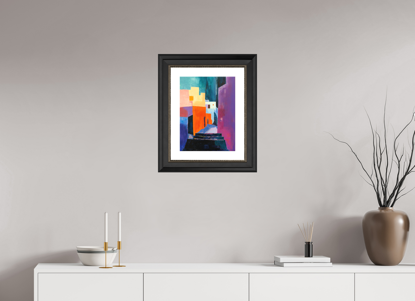 12 x 16″, El Barrio Antigua, Framed El Barrio Antigua