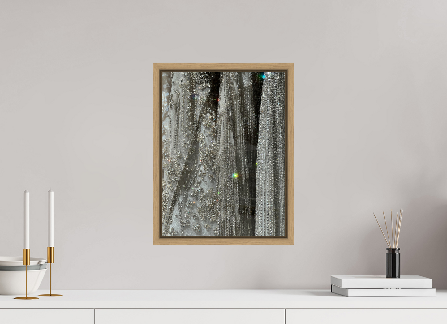 12 x 16″, Dresses Natural Oak Frame Dresses