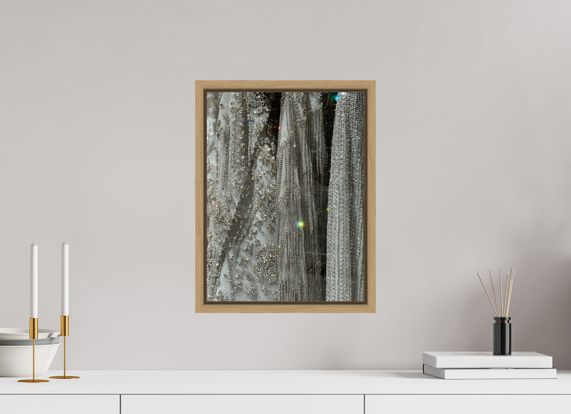 12 x 16″, Dresses Natural Oak Frame Dresses