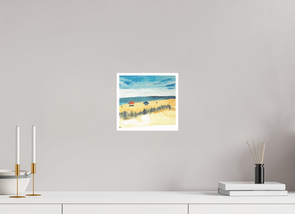 8.6 x 8″, At the Beach At the Beach