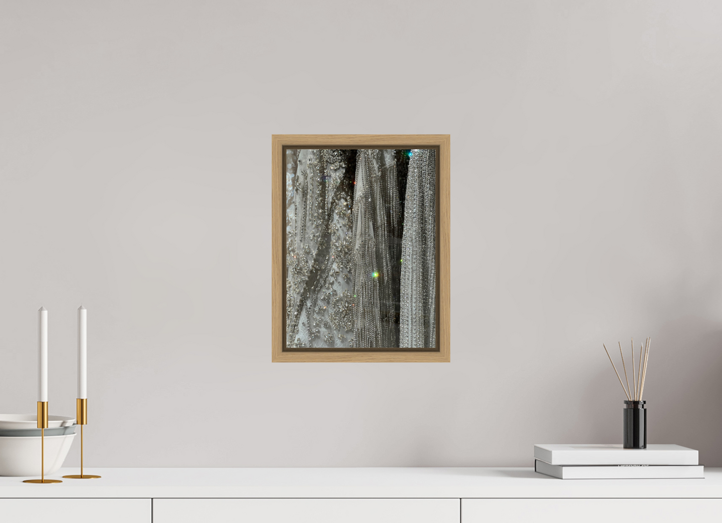 9 x 12″, Dresses Natural Oak Frame Dresses